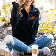 OSU pullover sweatshirt with coffee cup