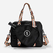 Monogrammed Pickleball Tote in Sienna - initial circle monogram