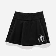 monogrammed skort in black