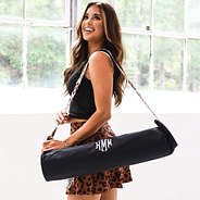 sienna yoga mat bag on shoulder