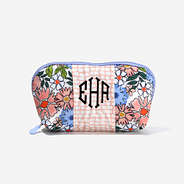 monogrammed tech pouch in boho blooms