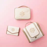 ivory travel jewelry organizer with toiletry bags