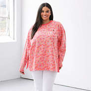 Julia in Rosewood Vally Crewneck