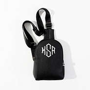 Monogrammed Sling Bag in Black