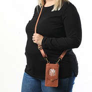 brown phone crossbody on meredith