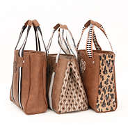 trio purse tote side view