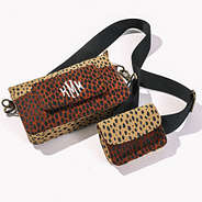 studio shot of camel dottie purse