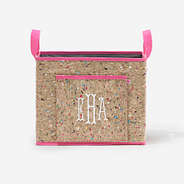 Monogrammed Bin in Cork