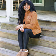 sherpa camel jacket with moccasins