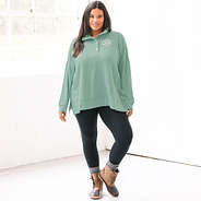 sage mint monogrammed sweatshirt with leggings