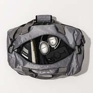 charcoal packable travel bag open