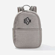 monogrammed textured neoprene backpack
