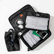 Personalized Packing Cube Set in suitcase