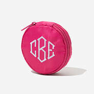 hot pink travel jewelry case