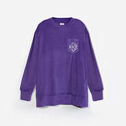 monogrammed softspun sweatshirt in purple