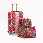 personalized luggage cover and quilted travel bags in christmas holiday hollydaze