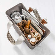 Monogrammed Textured Waterproof Tote Bag