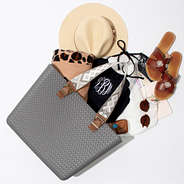 textured waterproof tote bag spill shot