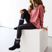 Monogrammed Rain Boots on girls with leggings