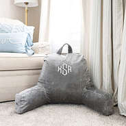 grey lounge pillow cover on floor