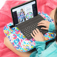 watercolor cheetah lap desk