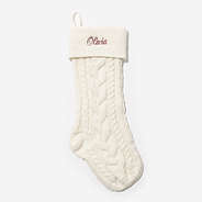 Personalized Christmas Stocking in Ivory - 2024