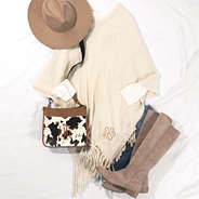 Ivory Poncho OOTD