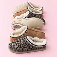 hickory leopard print and light tan moccasins