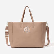 Monogrammed Carry On Travel Tote in Tan - 2024