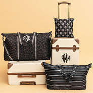 personalized sable cheetah travel bag set on luggage