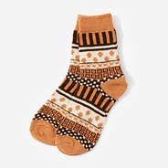 Harvest Socks in Burnt Orange
