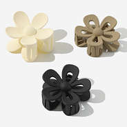 flower claw clips in neutral