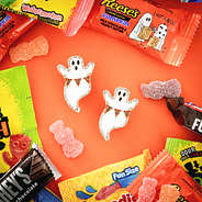 ghost earrings with candy