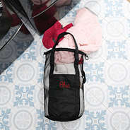 ohio state packable laundry bag flatlay