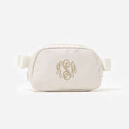 Monogrammed Belt Bag in Champagne