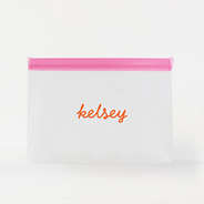 Monogrammed Airtight Dry Bag in Pink