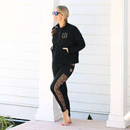 ashley in cheetah leggings