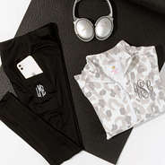 black legging flat lay