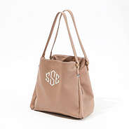 tan hobo purse studio shot