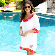 crochet cover up on peyton poolside