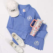 matching set in cornflower and tumbler