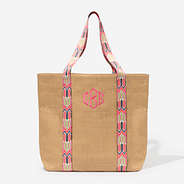 monogrammed hat carrier tote in pink