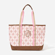 Personalized Tote Bag in Blush Mosaic