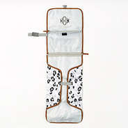 black sassy spots baby changing pad inside