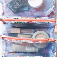 pouch organizers on french floral toiletry kit