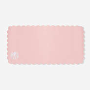 Monogrammed Desk Mat in Pink