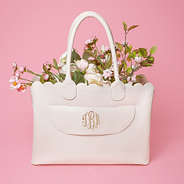 Bone Essential Work Tote with flowers