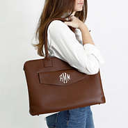 Monogrammed Essential Work Tote as shoulder bag