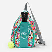 Personalized Pickleball Bag in Wild Blooms