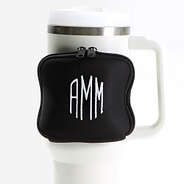 Monogrammed Water Bottle Belt Bag in Black Fall "23